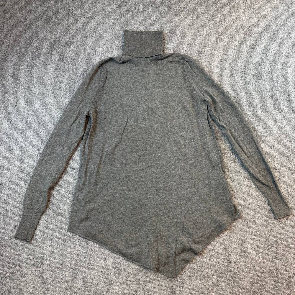 J.Crew Womens Turtleneck Sweater XS Gray Lightweight Knit Long Sleeve